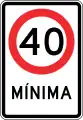 RR-2Minimum speed limit (40 km/h)