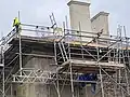 Blackborough House during restoration in 2022