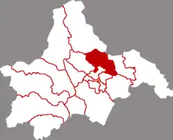 Location of Xindu in Chengdu