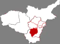 Location in Taiyuan