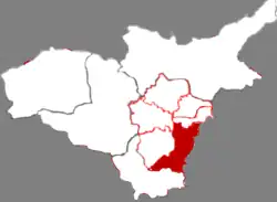 Location in Taiyuan