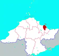 Location in Yantai