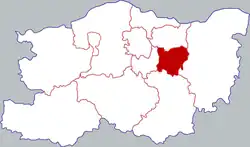 Location in Zhengzhou