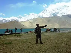 Chinese Tourists at Little Karakul Lake. 2011