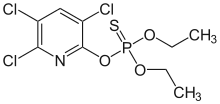 Chlorpyrifos, a common insecticide