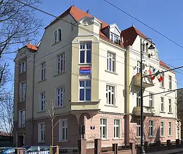 View of the tenement from the street