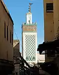 View of the minaret from the west, on Tala'a Kebira street