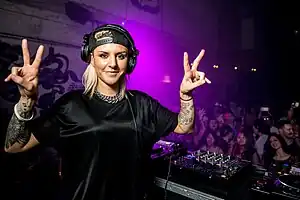 Christina Novelli performing for an Odin Works event at Nextdoor in Honolulu, Hawaii 15 May 2014