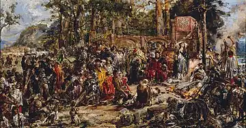 "Christianization of Lithuania in 1387", oil on canvas by Jan Matejko, 1889, Royal Castle in Warsaw