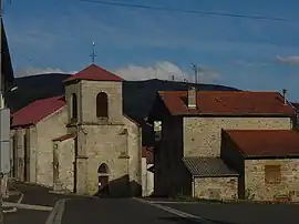 The church in Saint-Pierre-la-Bourlhonne