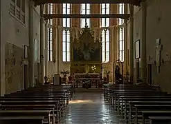 Inside the nave and choir