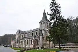 The church in Saint-Laurent-de-Brèvedent