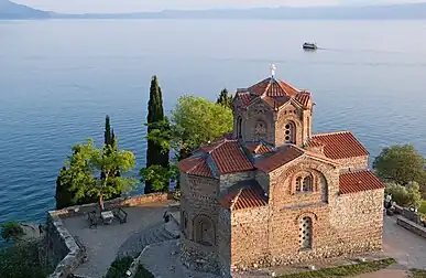 Church of St. John at Kaneo from the above