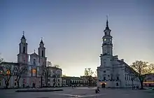 Church of St. Francis Xavier and Kaunas Town Hall