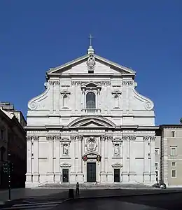 Image 40Façade of the Church of the Gesù Rome (consecrated 1584) (from Baroque architecture)