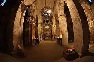 The Monastery's interior.