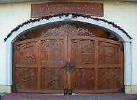 Gates of Town Hall in Cigánd