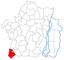 Location in Brăila County