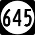 State Route 645 marker