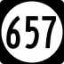 State Route 657 marker