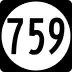 State Route 759 marker