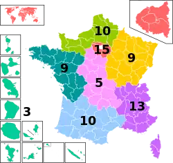 European Parliament constituencies in France