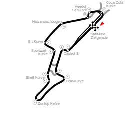 The Nürburgring in its 1999 configuration