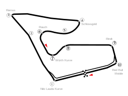 Layout of the Red Bull Ring