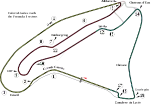 The Nevers Circuit modified in 2003