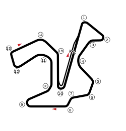 Original layout of Jerez, used in 1987, 1989–1991