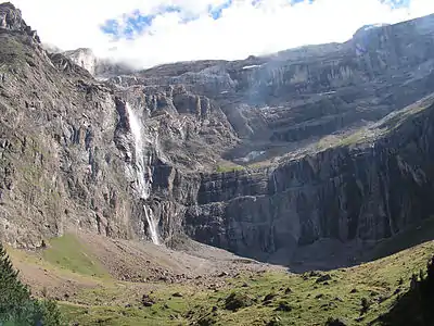 Cirque de Gavarnie, with the waterfall to the left