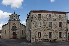 Town hall and church