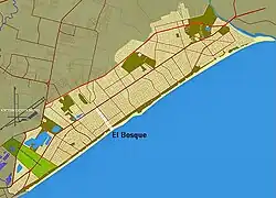 Location of El Bosque in Ciudad de la Costa