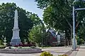 The Civil War Memorial in front of Biemesderfer