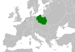 Duchy of Poland around the year 1000