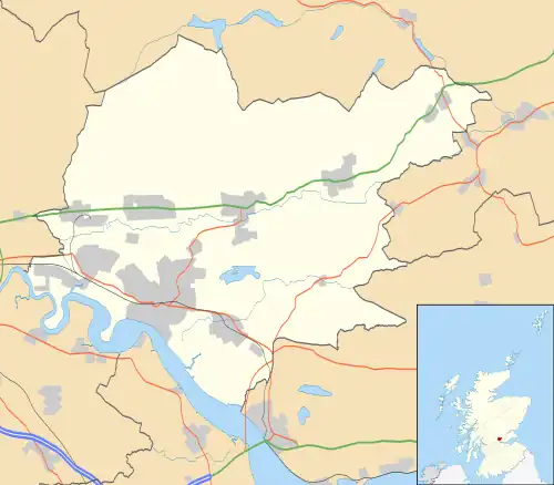 Menstrie is located in Clackmannanshire