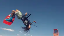 Claire Lutz kiteboarding