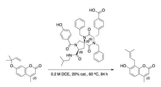 Aromatic Claisen Rearrangement with a Spiroligozyme