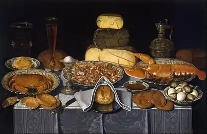 Clara Peeters (1594–1657) Still Life with Crab, Shrimps and Lobster