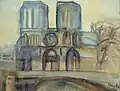 Paris Notre-Dame after Easter Mass (1976)
