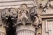 The Clary's eagle mingles with acanthus leaves on this capital of the Hôtel de Clary (aka stone hotel).