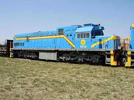 Class 33-000 no. 1434, sold to the Congolese SCTP, at Koedoespoort, 29 September 2015