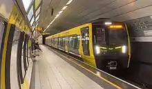 A Class 777 testing on the Wirral Line at Liverpool Lime Street