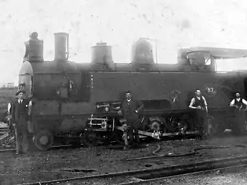 NGR Class D1 no. 87 with extended smokebox, c. 1898