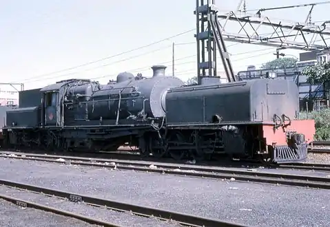 Third batch no. 2276 with standard AAR knuckle couplers at Greyville, c. May 1971