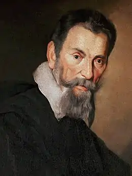 Detail from a portrait of Monteverdi by Strozzi, c. 1630