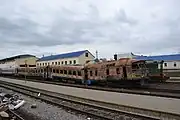 Destruction near the Smorodino locomotive depot