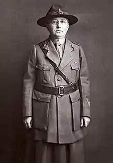 Mosher in Red Cross uniform during the First World War