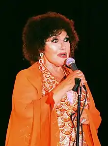 Cleo Laine appearing live in concert in 2007.