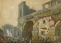 Flavian Amphitheater in Pozzuoli, n.d., private collection.